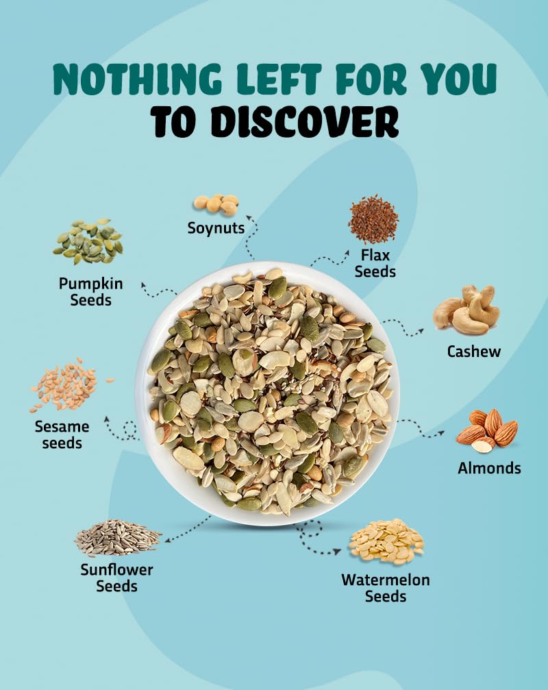 True Elements 8 in 1 Seeds and Nut Mix 250gm - Roasted Seeds – view 4