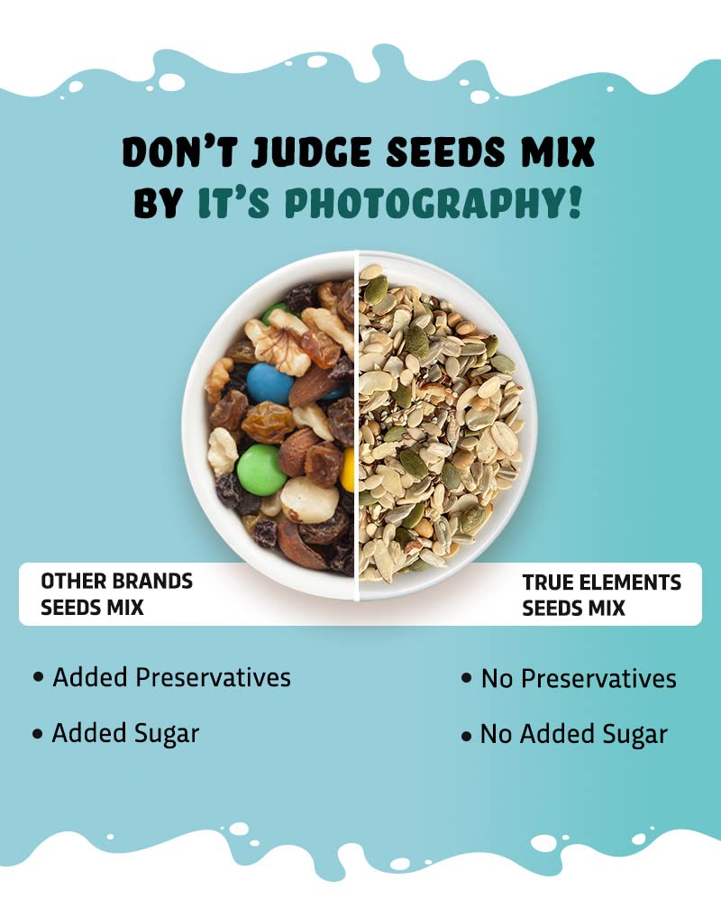 True Elements 8 in 1 Seeds and Nut Mix 250gm - Roasted Seeds – view 7