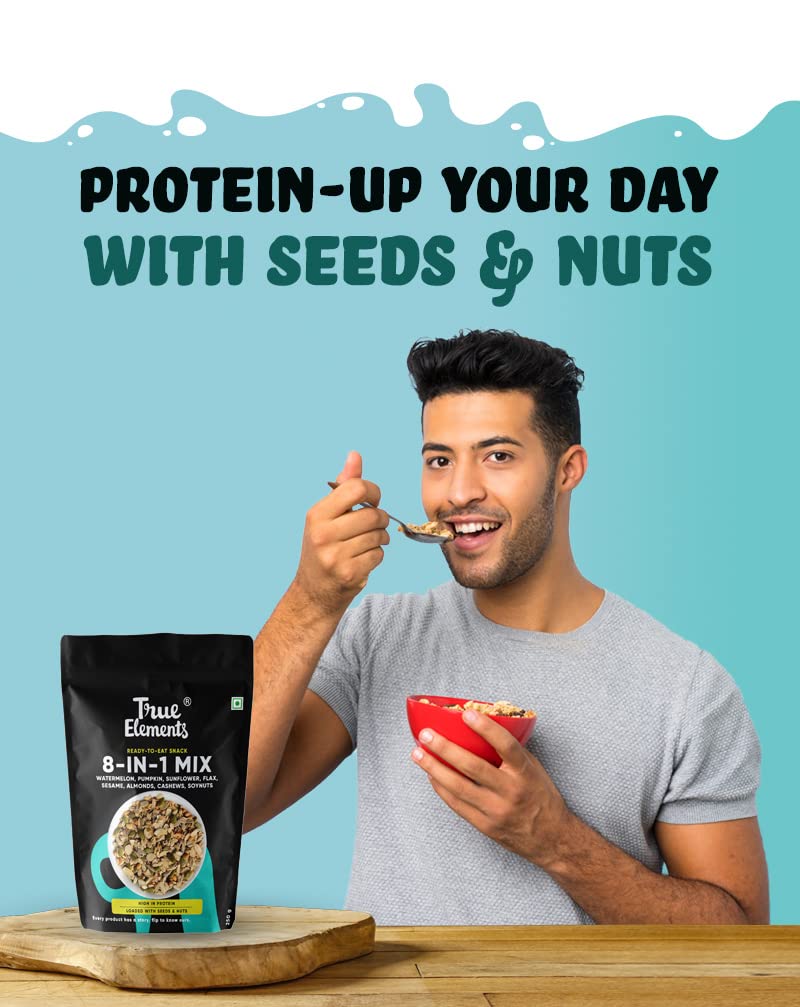 True Elements 8 in 1 Seeds and Nut Mix 250gm - Roasted Seeds – view 8