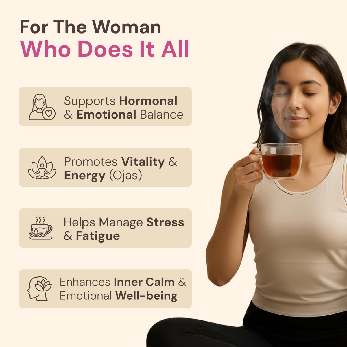 Maharishi Ayurveda Organic Certified Active Woman Herbal Tea – view 3