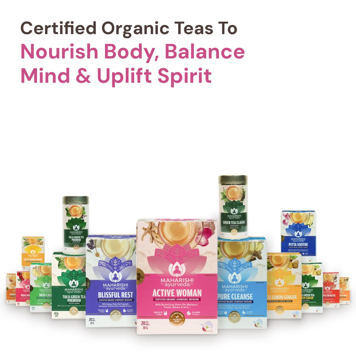 Maharishi Ayurveda Organic Certified Active Woman Herbal Tea – view 8
