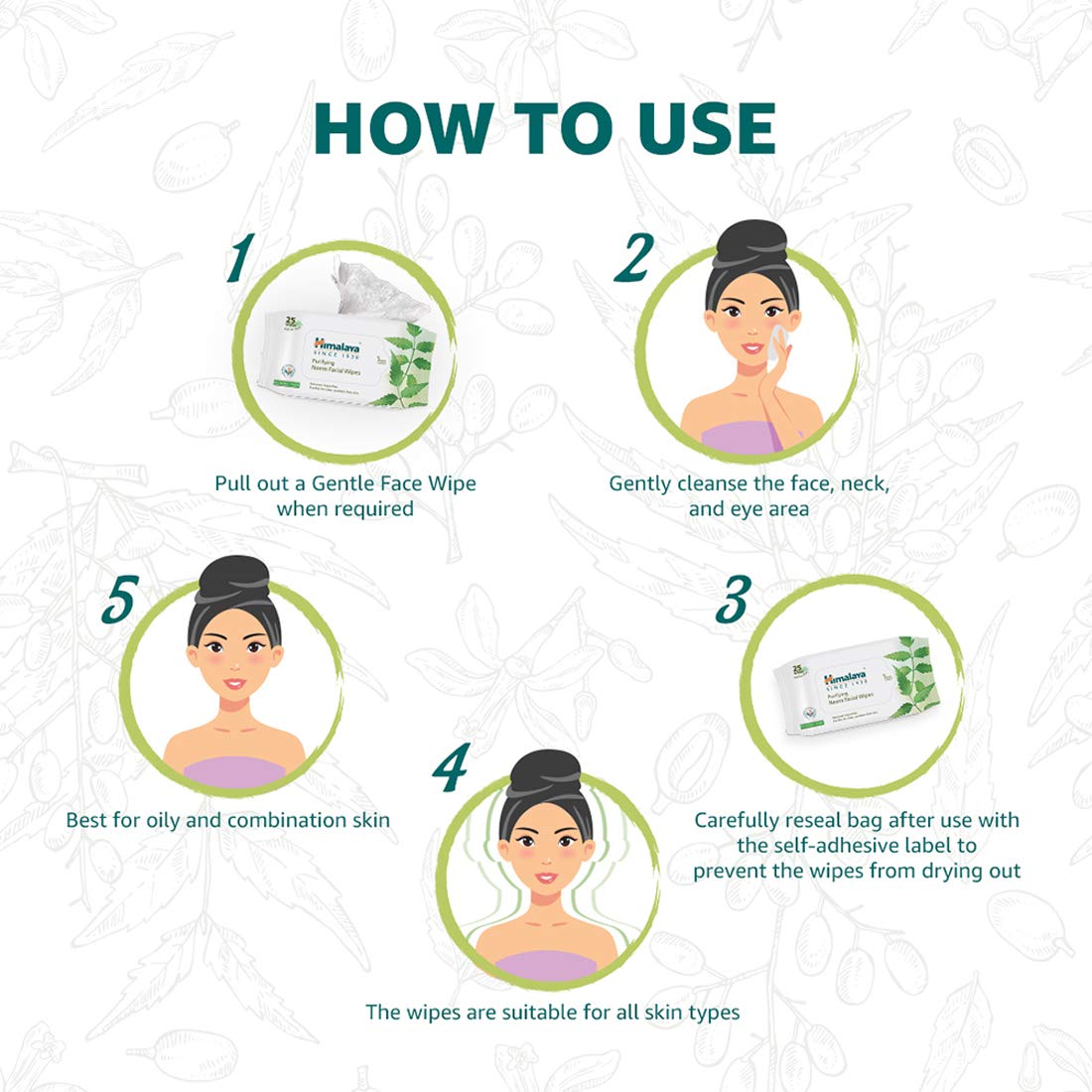 Himalaya Purifying Neem Facial Wipes, 10 Count – view 4