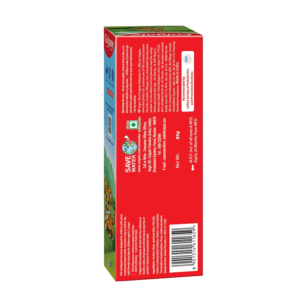 Colgate Kids Anticavity Toothpaste for 2-5 Years - 80gm (Strawberry Flavour) – view 2