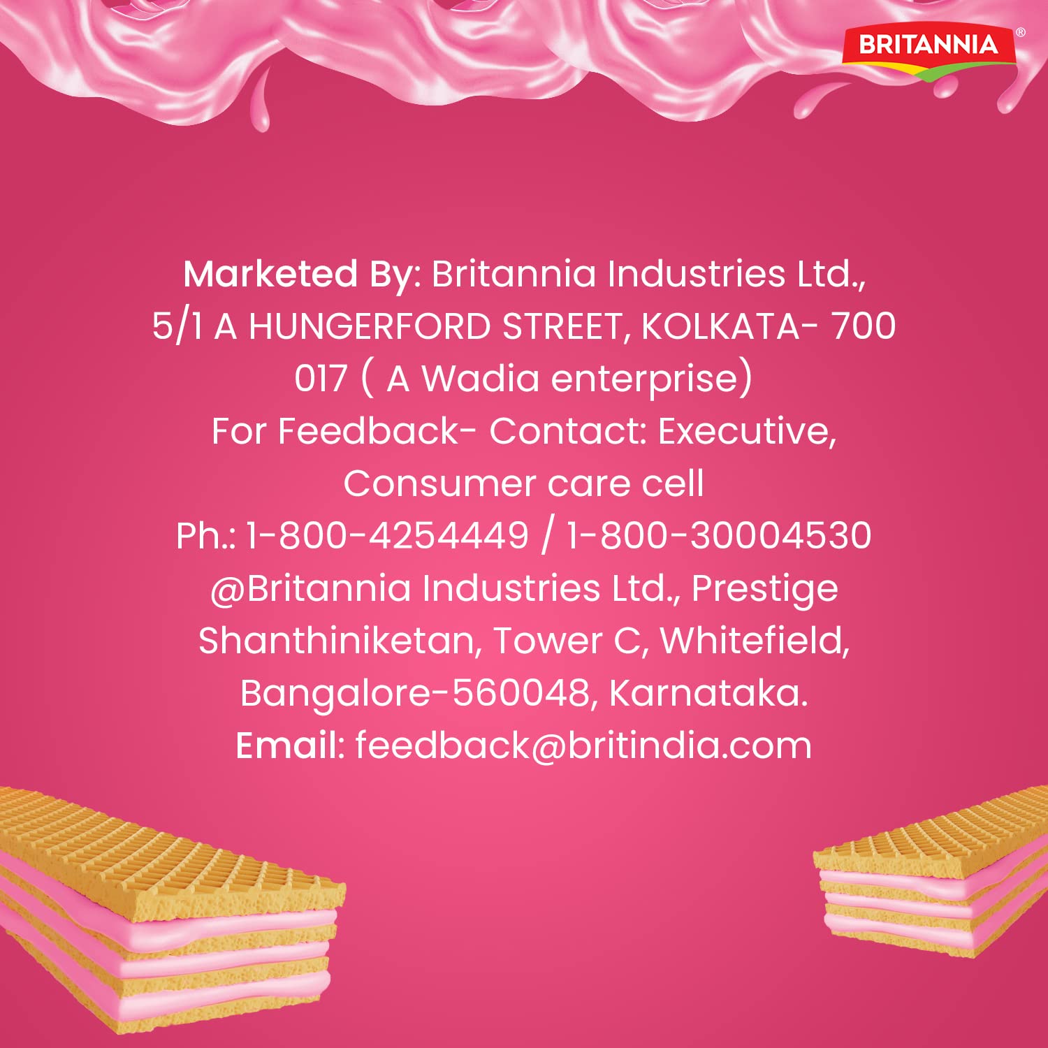 Britannia Treat Crème Wafers - Strawberry Flavoured Wafer Biscuit – view 8