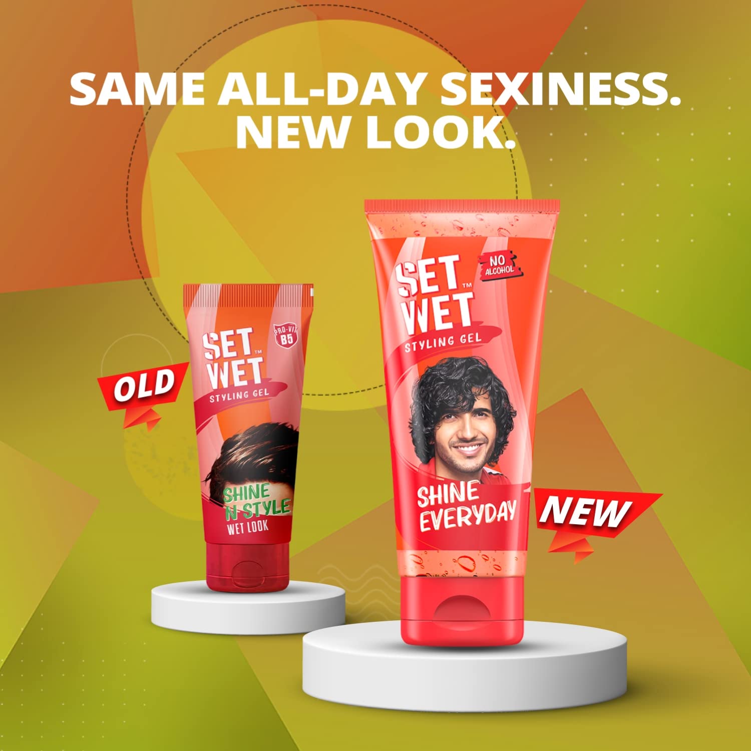 Set Wet Styling Hair Gel for Men - Shine Everyday, 50gm – view 2