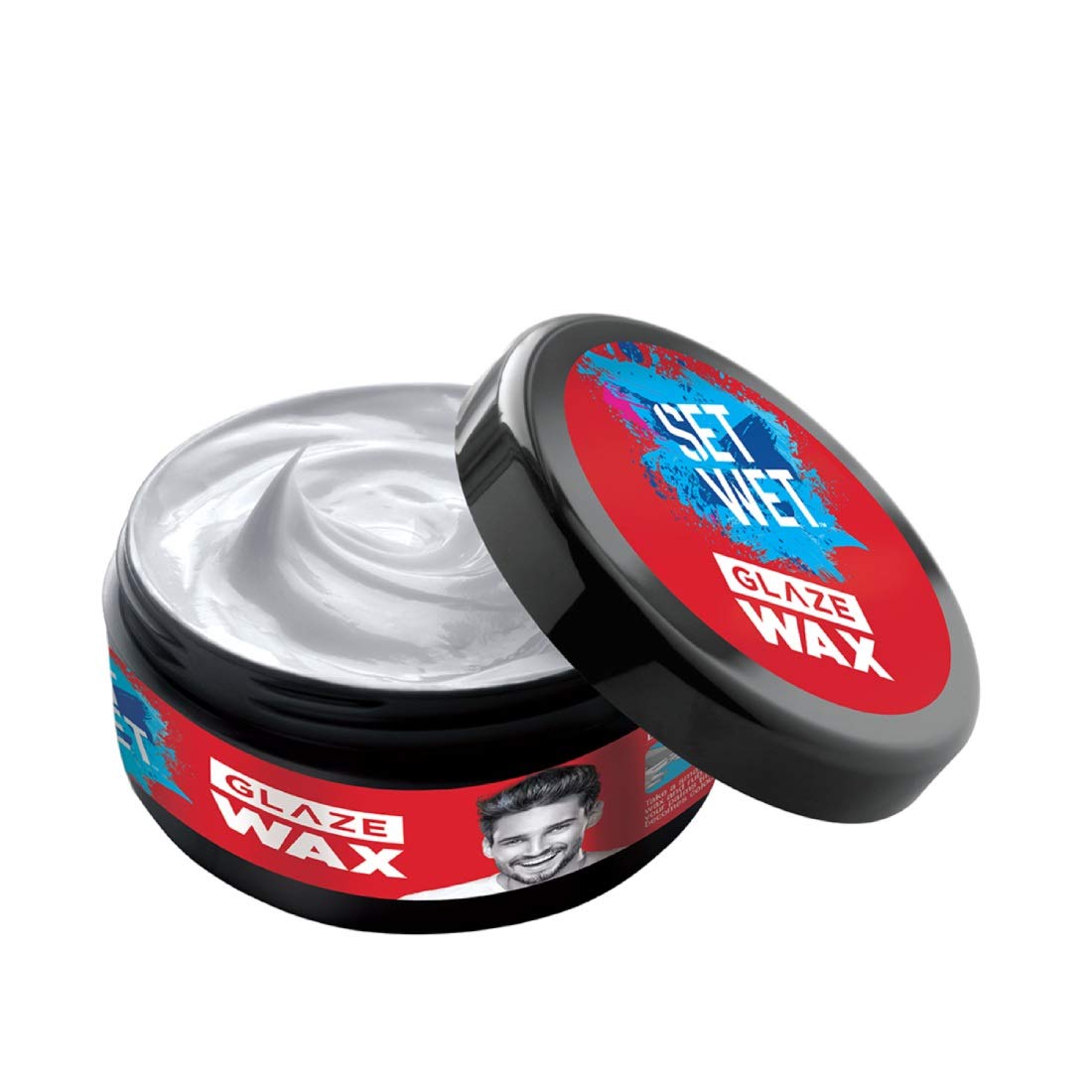 Set Wet Glaze Hair Styling Wax for Men, 60 gm And Set Wet Matte Hair Styling Wax for Men, Re-Styling, Matte Texture, 60 gm – view 2