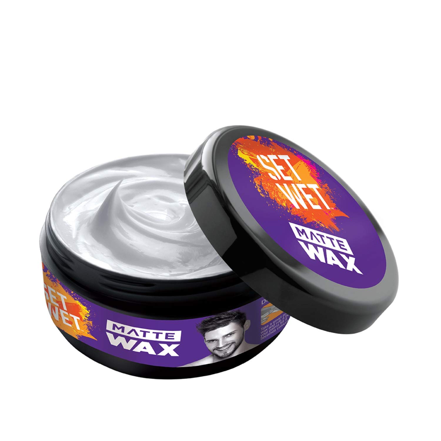 Set Wet Glaze Hair Styling Wax for Men, 60 gm And Set Wet Matte Hair Styling Wax for Men, Re-Styling, Matte Texture, 60 gm – view 5