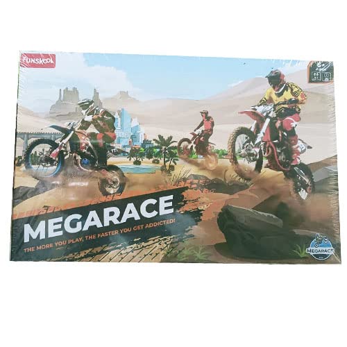 Front box of Funskool Megarace adventure racing board game