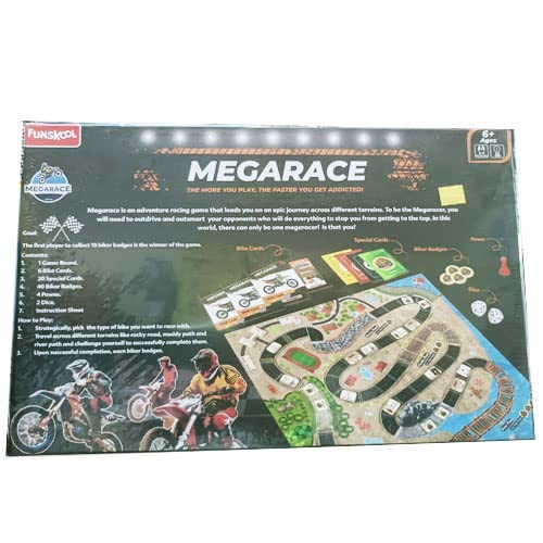 Funskool Kids Games,Megarace, Adventure Game, Bike Game, Multicolour, Ages 6 and Above, – view 2
