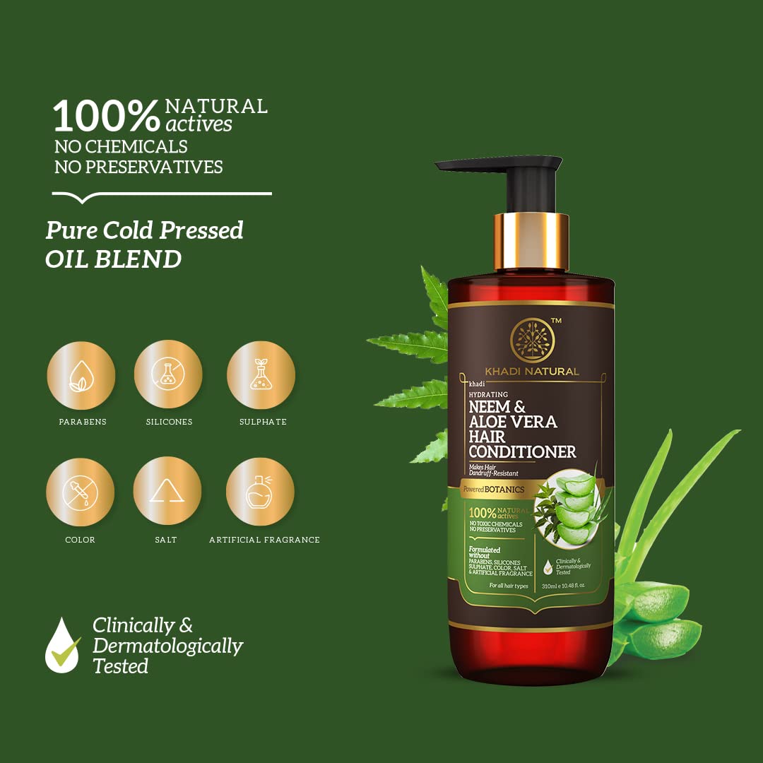 Khadi Natural Neem & Aloevera Hair Conditioner – view 5