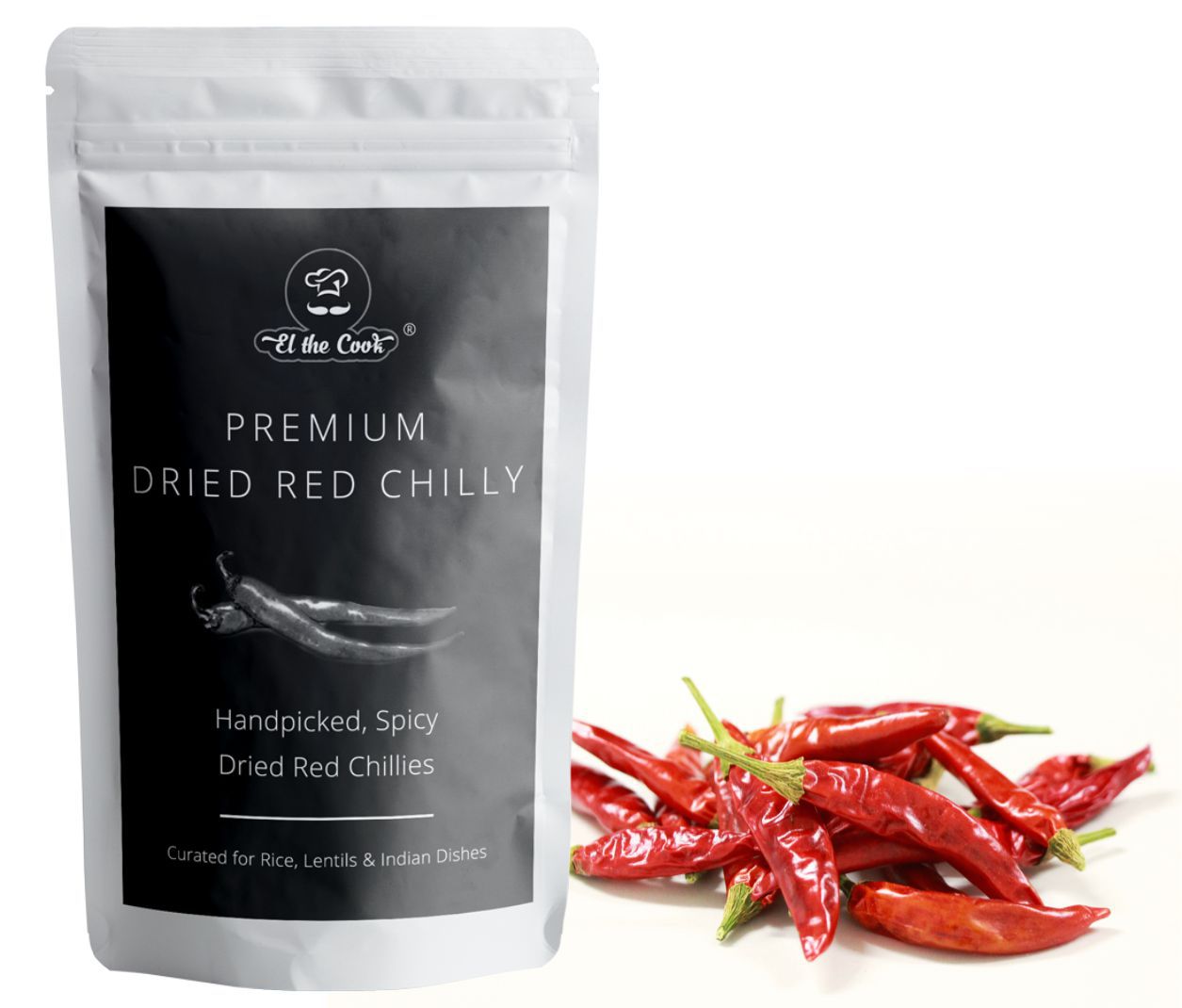 El The Cook Dried Spicy Red Chilis 50g – view 2