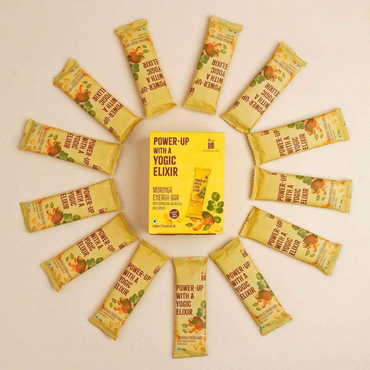 Isha Life Moringa Energy Bar Pack of 10 (20gm Each) – view 4