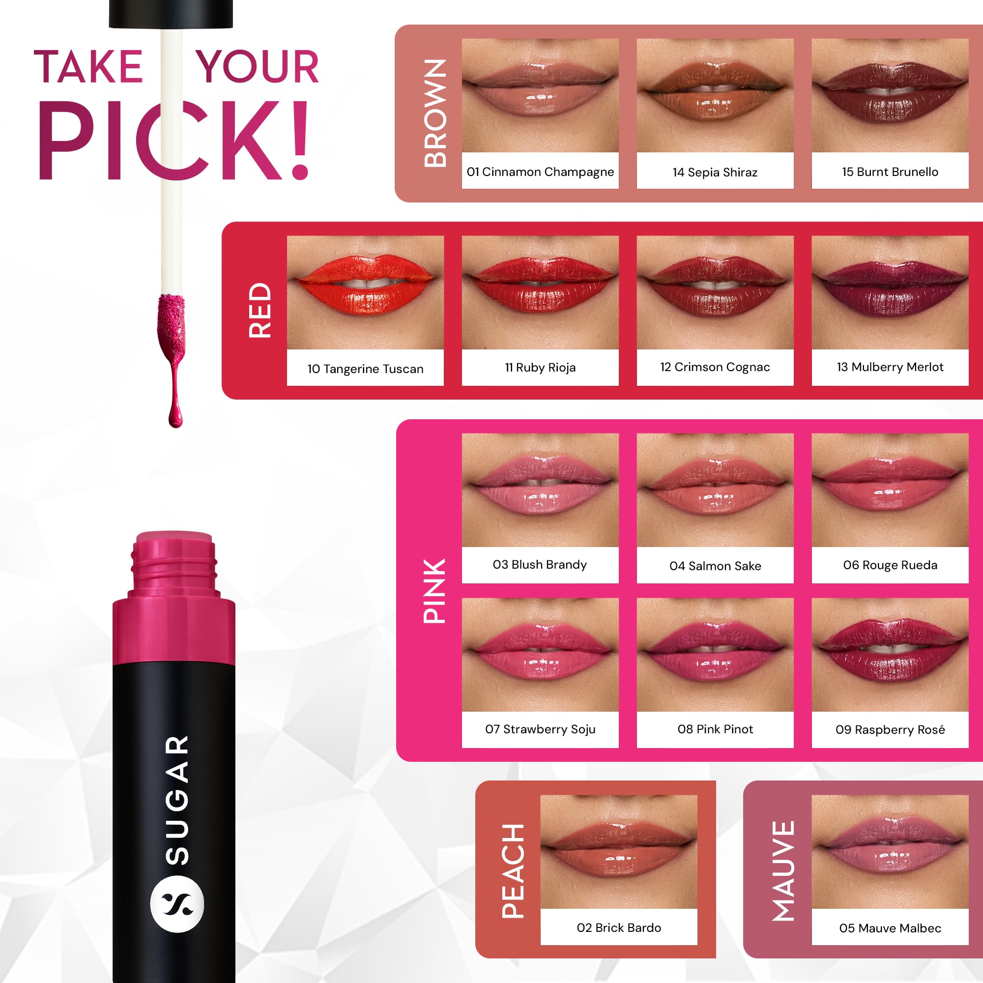 SUGAR Cosmetics Partner In Shine Transferproof Glossy Lipstick – view 4