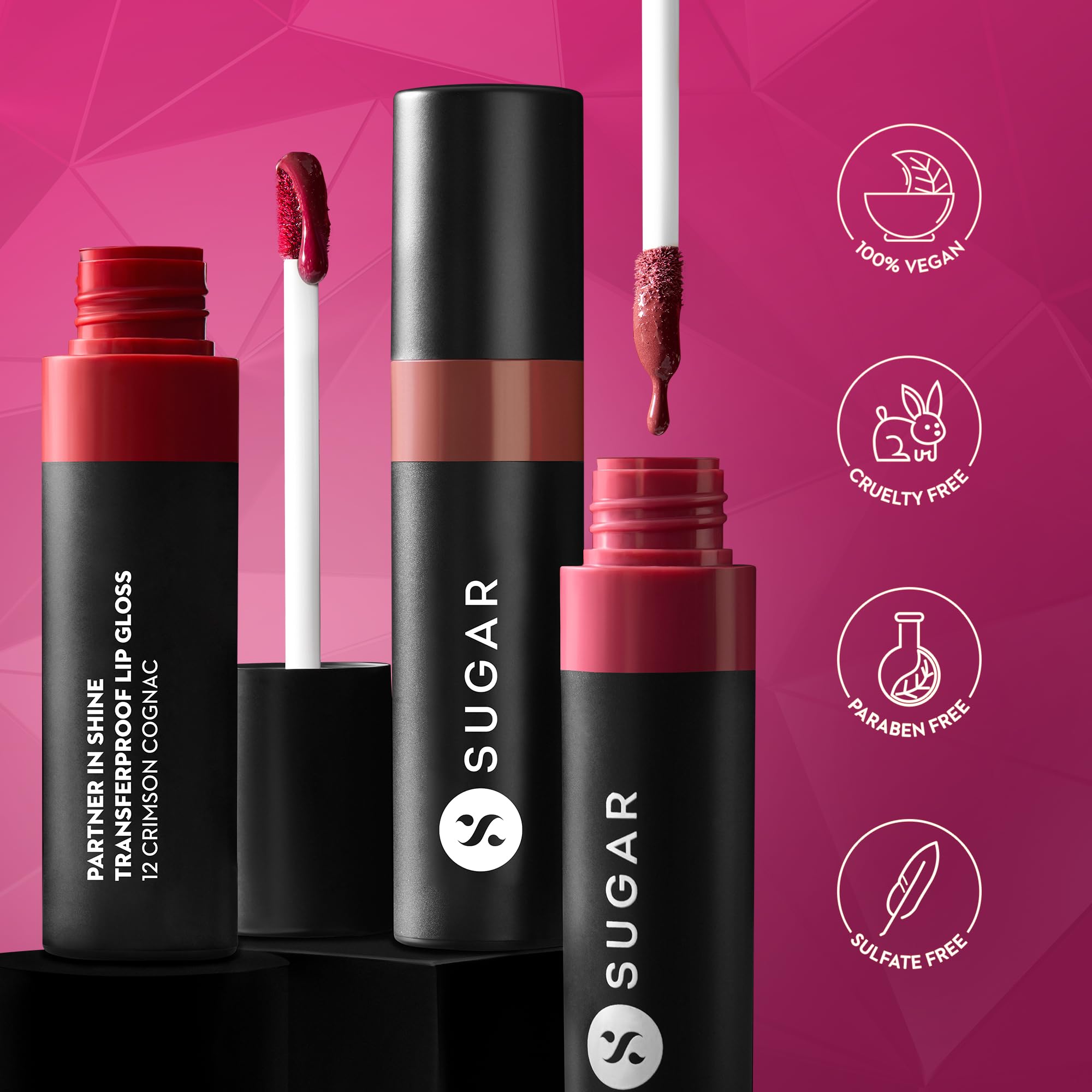 SUGAR Cosmetics Partner In Shine Transferproof Glossy Lipstick – view 8