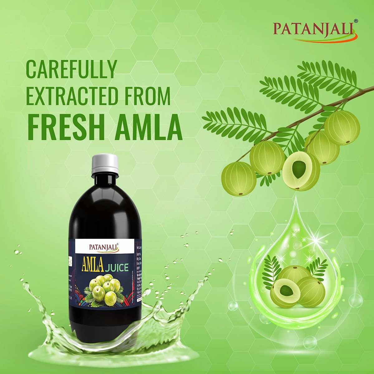 Patanjali Amla Juice 1 Litre Vitamin C Rich Ayurvedic Health Drink – view 4