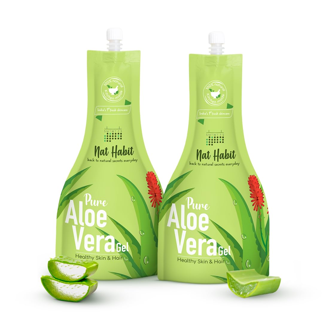 Nat Habit pure aloe vera gel duo for skin and hair
