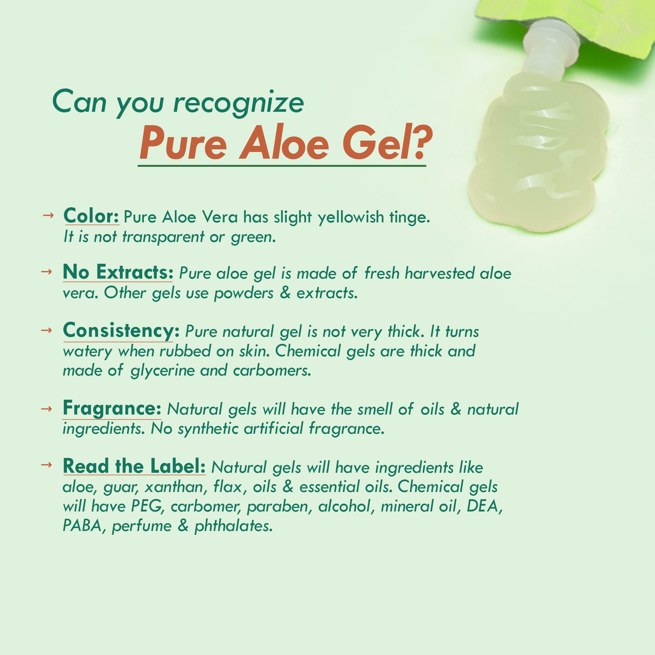 Nat Habit Pure Aloe Vera Face Gel For Healthy Skin & Hair, Natural Oil Free Moisturizer & Anti-Dandruff (Pack of 2 X 80g) – view 6