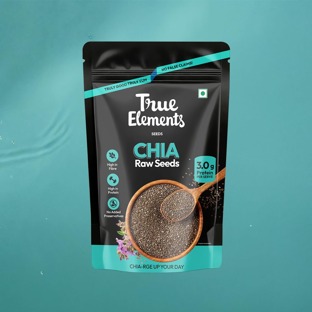 True Elements Chia Seeds 150g - Non-GMO and Fibre Rich Seeds – view 5