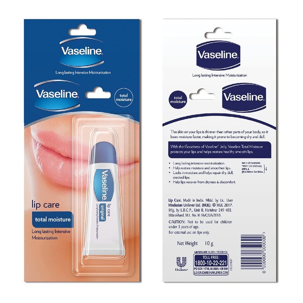 Vaseline Lip Care Total Moisture Lip Balm, Clear, 10 g – view 4