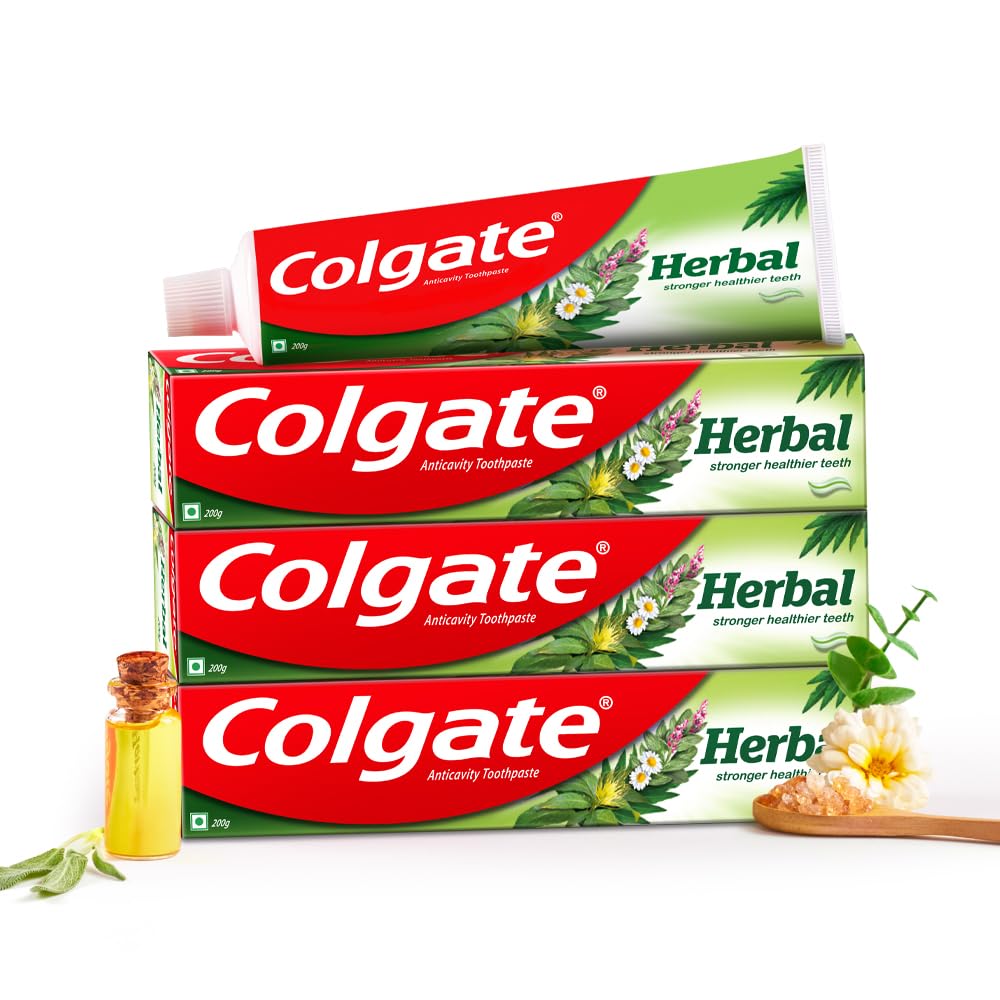 Colgate Herbal Toothpaste pack of three 200g tubes