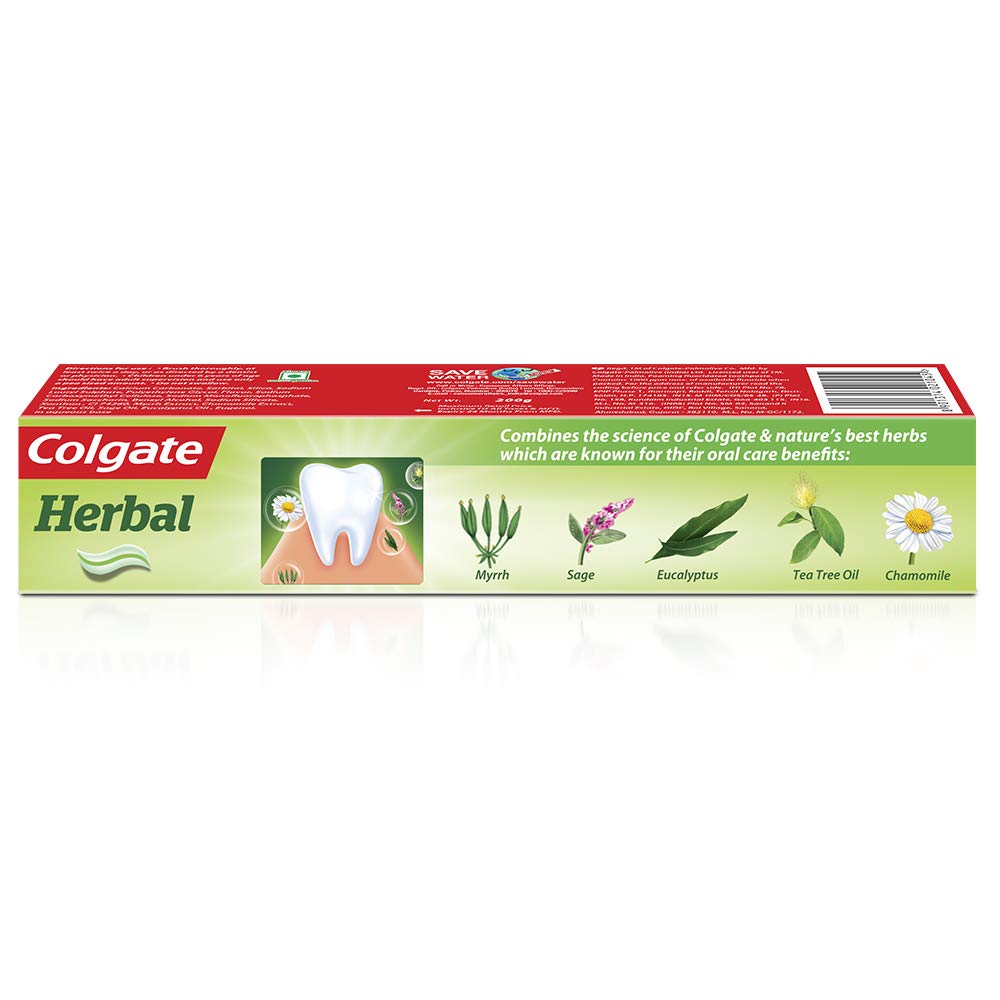 Colgate Herbal Toothpaste, 600g (200g x 3), With Goodness of Natural Ingredients for Healthy Teeth, Anticavity, strong teeth – view 5