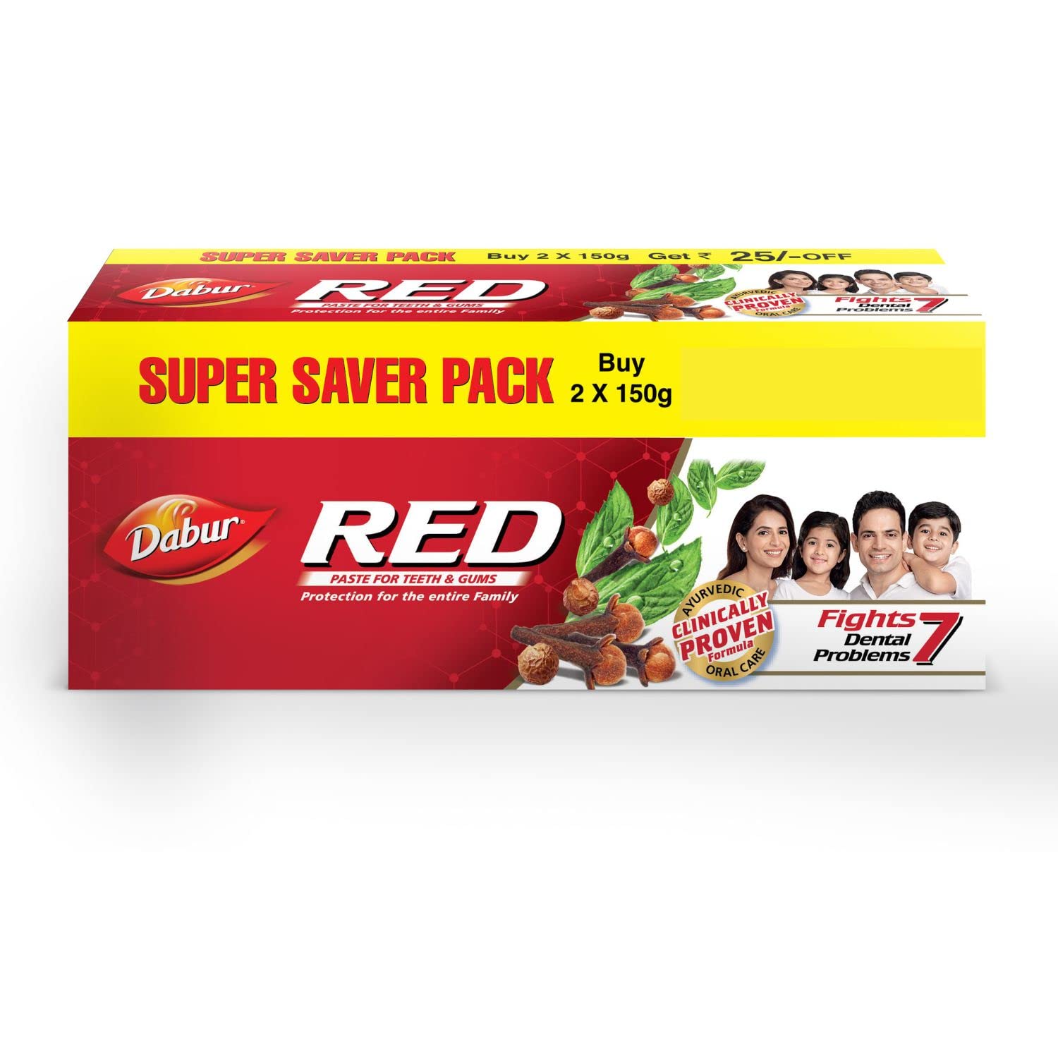 Dabur Red Ayurvedic fluoride-free toothpaste 300g tube pack