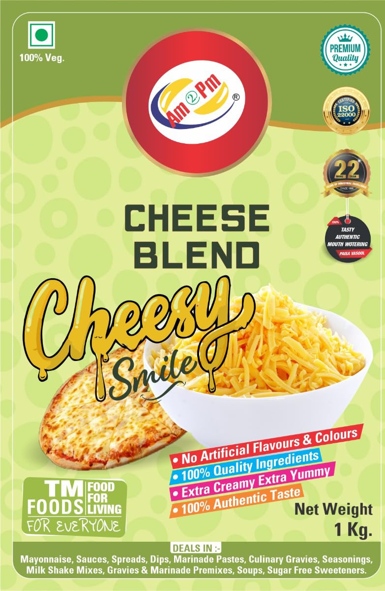 Am 2 Pm - Multiopurpose Cheese Blend Creamy Sauce For Burgers, Sandwiches,Wraps & Rolls Hot Dog, Pop-Corn, Pizza, Pasta, French Fries - 1 Kg – view 6