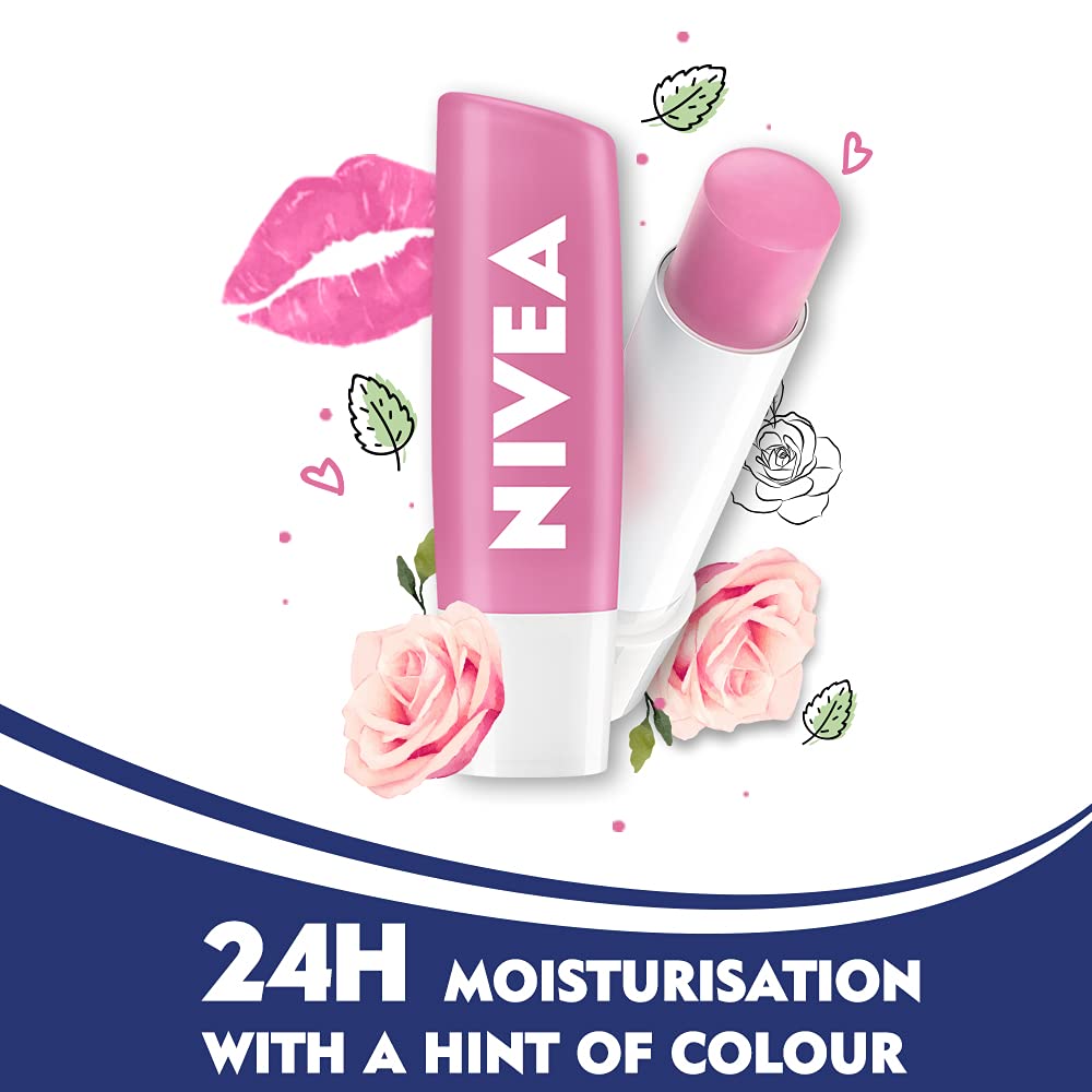 NIVEA Soft Rose Shine 4.8g Lip Balm – view 3
