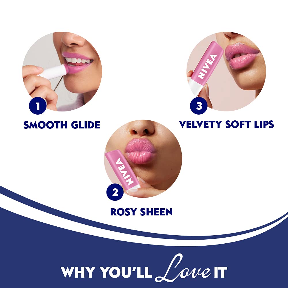 NIVEA Soft Rose Shine 4.8g Lip Balm – view 6