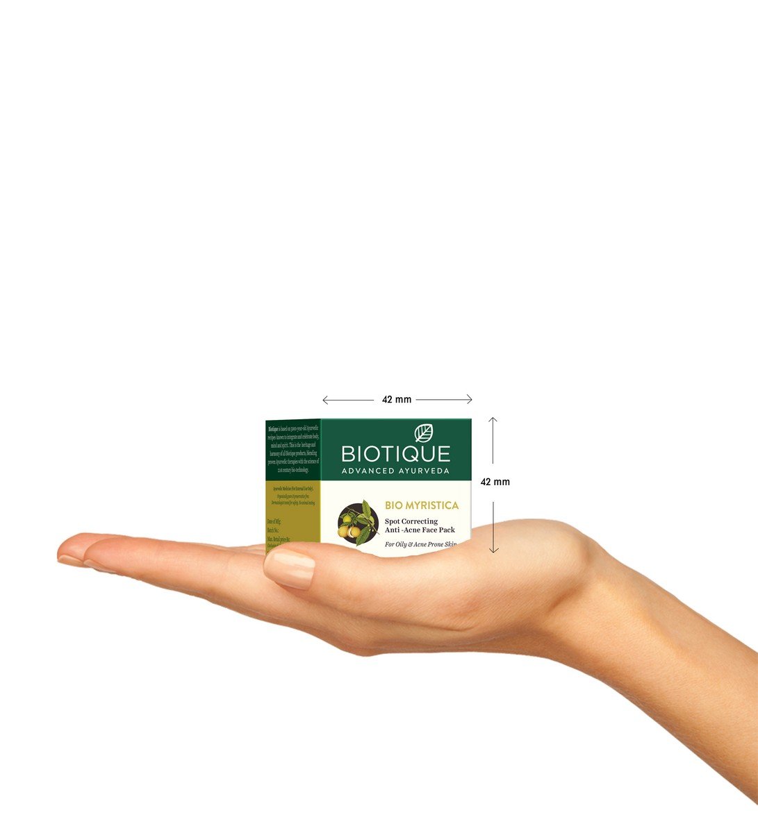 Biotique Myristica Acne Control Spot Correction Face Pack For Oily & Acne Prone Skin, 20gm – view 2