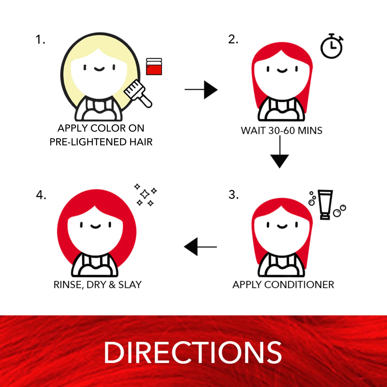 Paradyes Semi-permanent Rubra Red DIY Conditioner Based Hair Colour infused with Aloe-vera, Bhringaraj, Brahmi, Almonds & Amla 120 gm – view 4