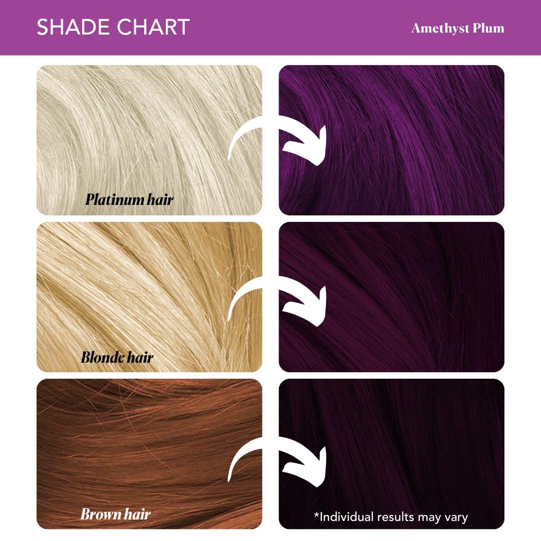 Paradyes Semi-permanent Amethyst Plum DIY Conditioner Based Hair Colour 120 gm and Lighten Up! Bleach Pack 30 Vol. for all Hair Types – view 7