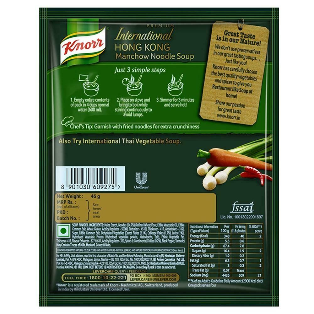 Knorr International Hong Kong Manchow Noodle Soup 46 G – view 3