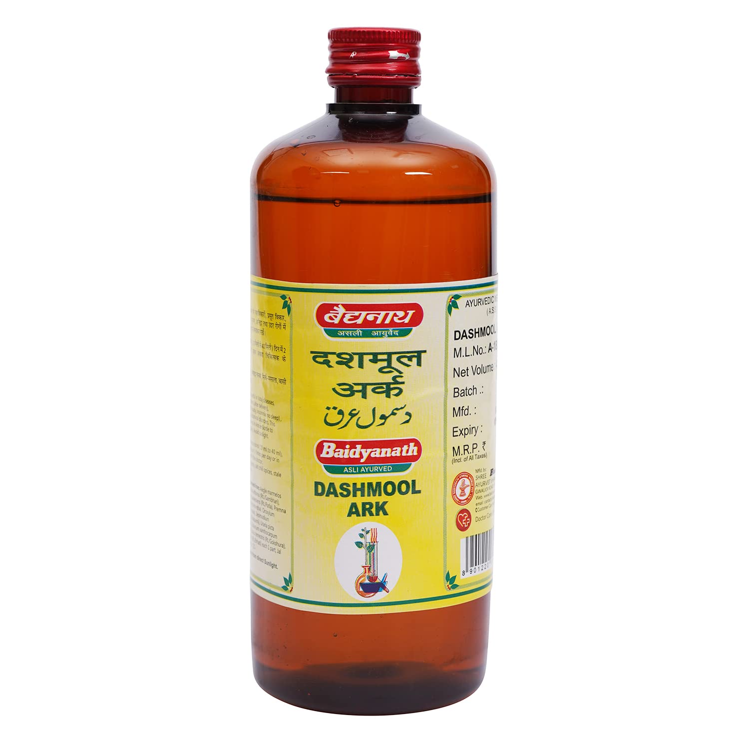 Baidyanath Dashmool Ark 450 ml tonic bottle packaging