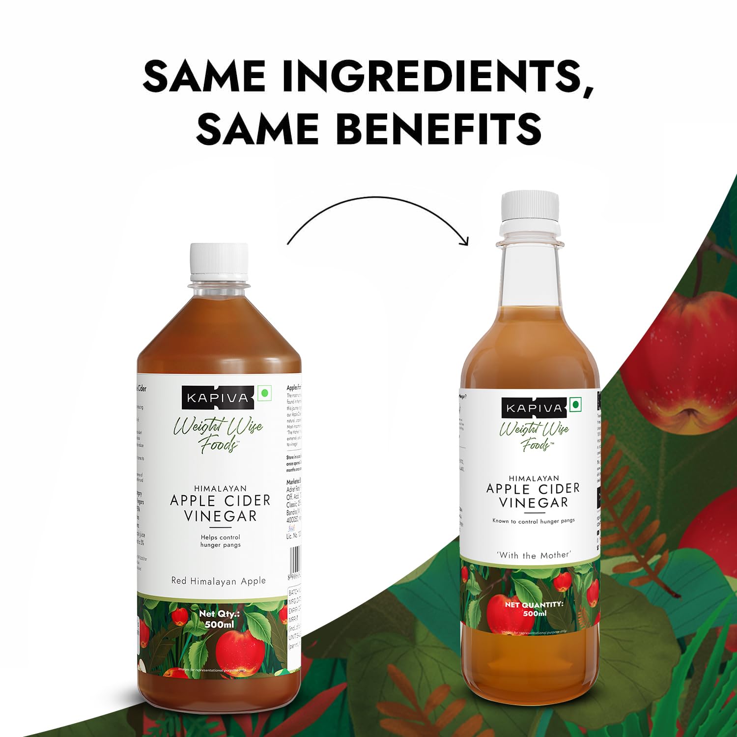 Kapiva Himalayan Apple Cider Vinegar with Mother 500ml – view 2