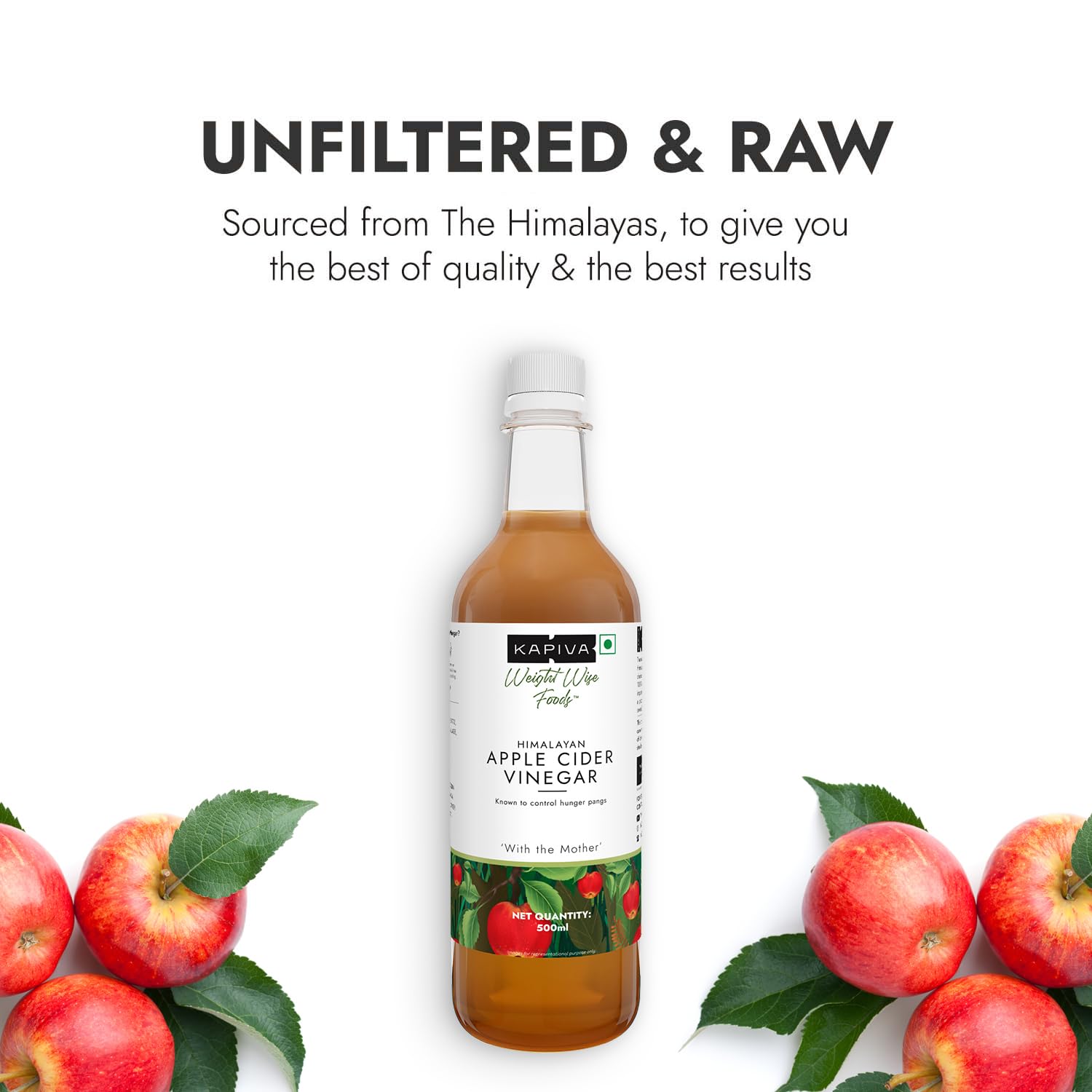 Kapiva Himalayan Apple Cider Vinegar with Mother 500ml – view 3