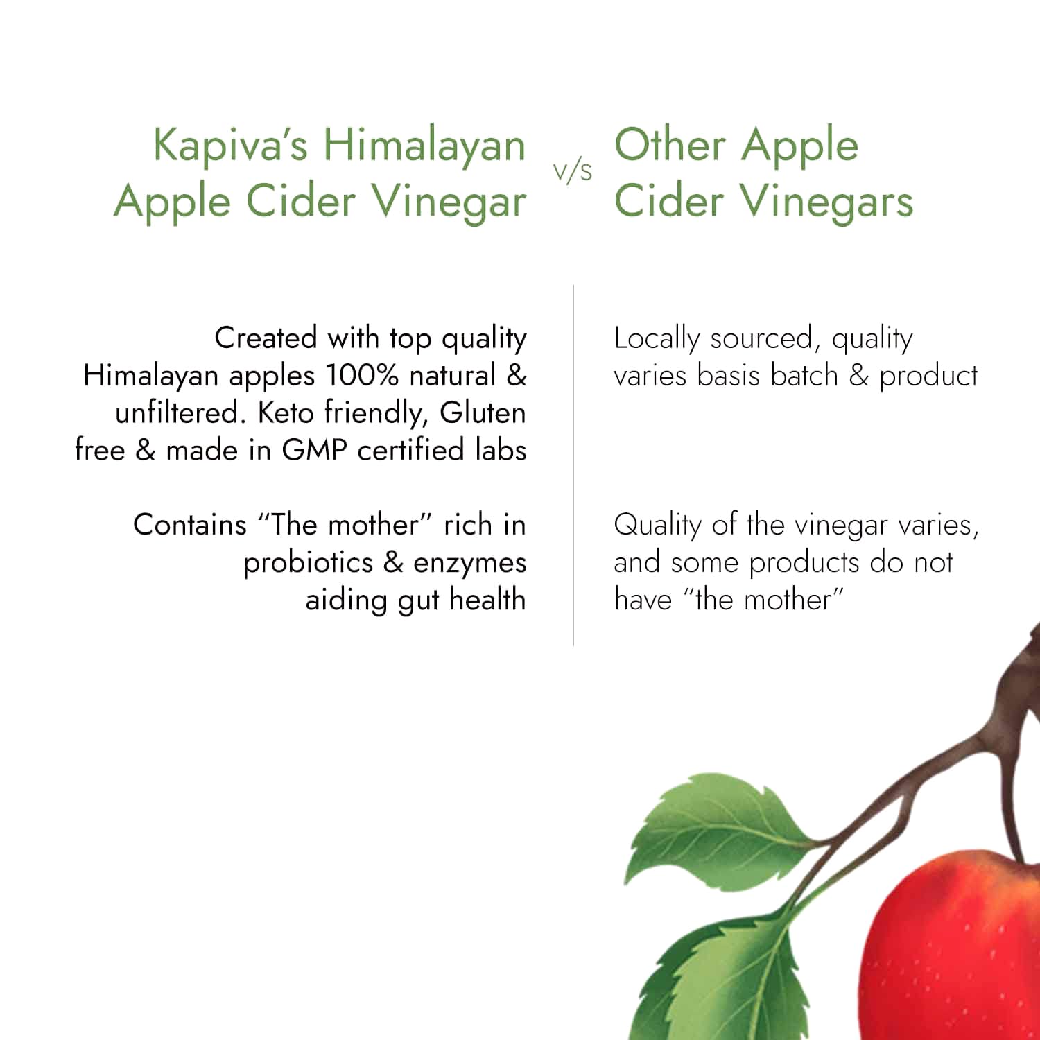 Kapiva Himalayan Apple Cider Vinegar with Mother 500ml – view 4