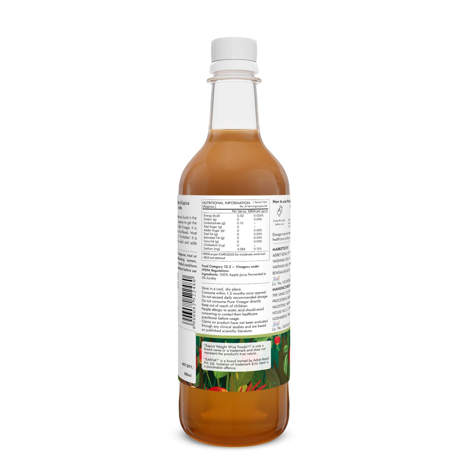 Kapiva Himalayan Apple Cider Vinegar with Mother 500ml – view 9