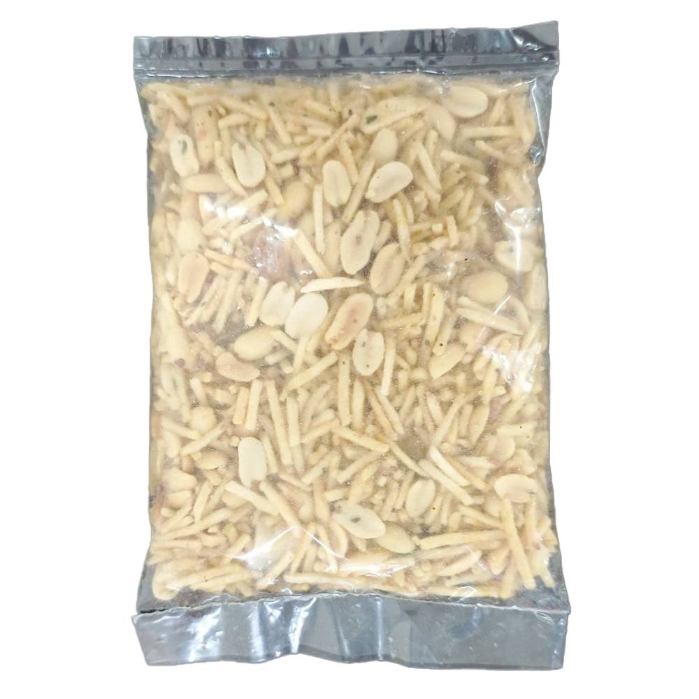 Navaratri Fasting Special Aloo Laccha made from Potato strips fried in oil and roasted peanuts blending together making a tasty & crunchy combination sprinkled with rock salt ( 200gm) – view 2
