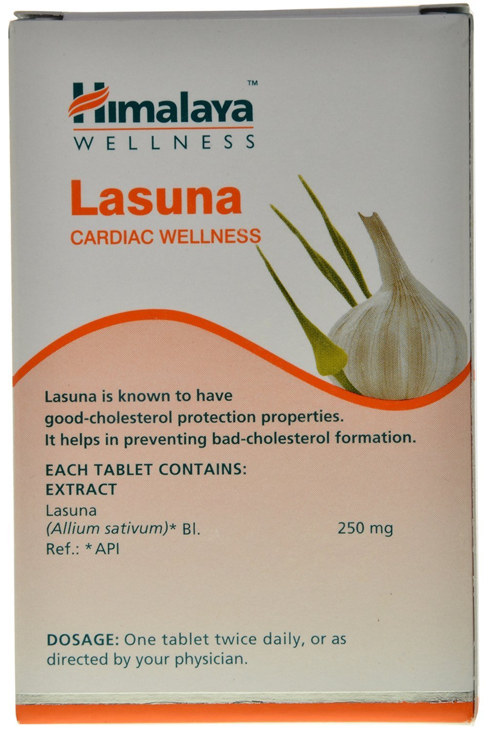 Himalaya Pure Herbs Lasuna Cardiac Wellness Tablets, White, 250 mg, 60 Count – view 3