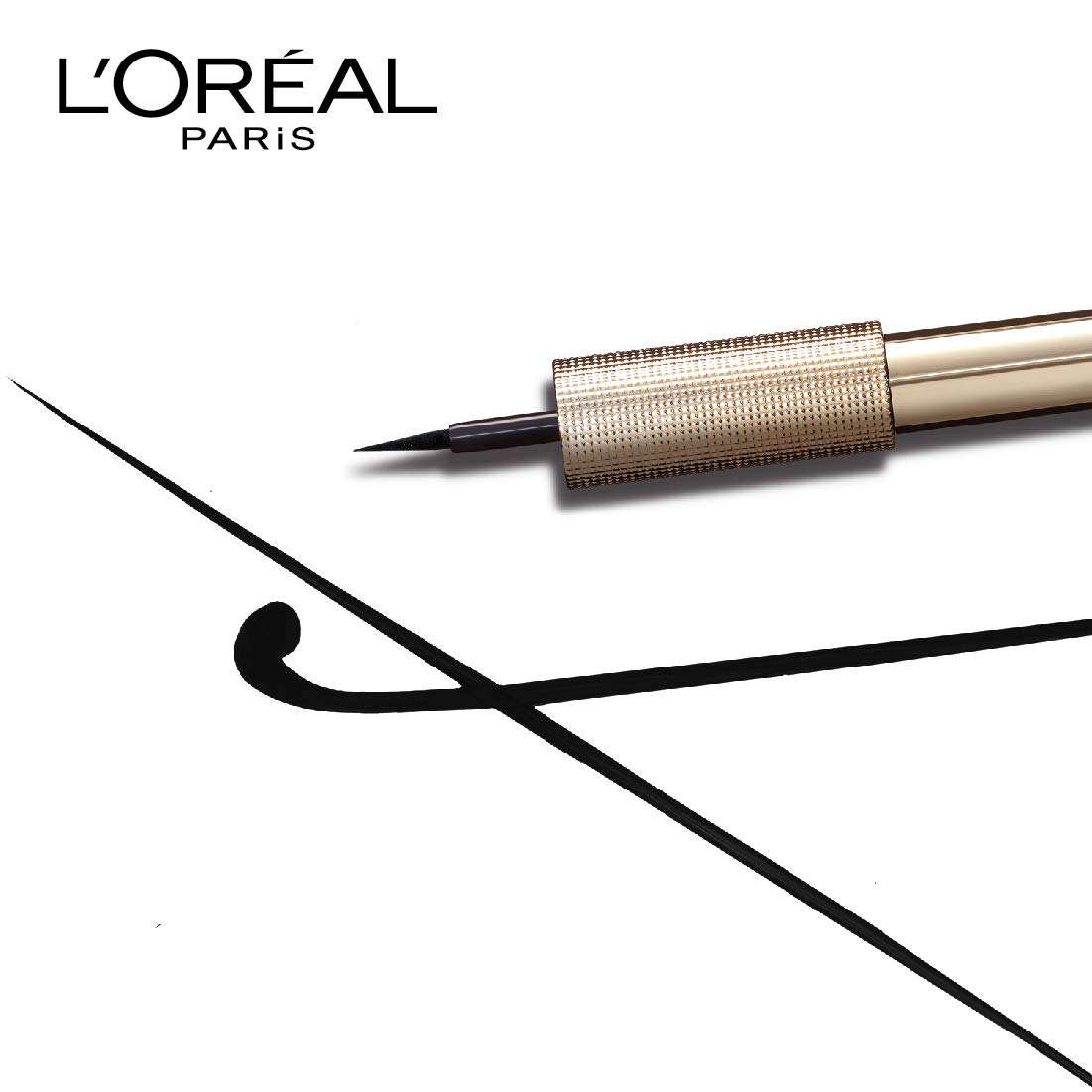 L'Oréal Paris Eye Liner, Ultra-Precise Tip, Waterproof, Fade-Proof and Smudge-proof, Matte Signature, Black, 19g – view 5