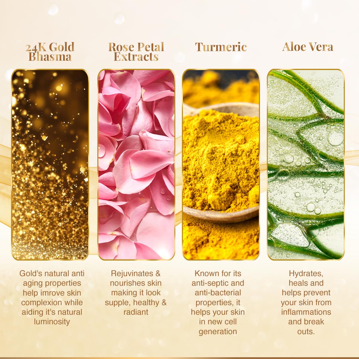 VLCC Gold Facial Kit, Bright & Glowing Skin - 60g and VLCC Insta Glow Gold Bleach - 30g – view 4