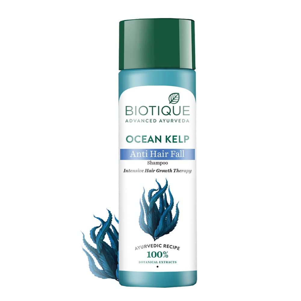 Biotique Ocean Kelp Anti Hairfall Shampoo bottle packshot