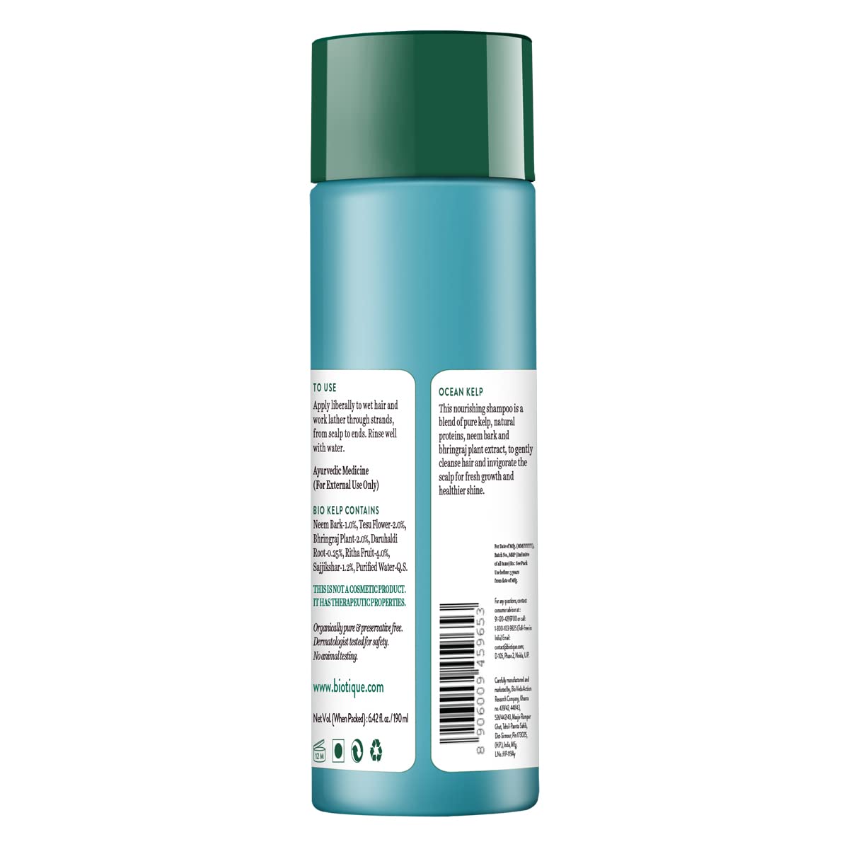 Biotique Ocean Kelp Anti Hairfall Shampoo – view 3