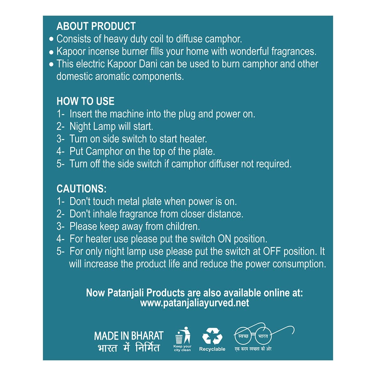 Aastha Camphor Diffuser – view 2