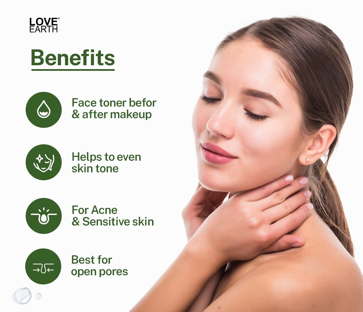 Love Earth Cucumber Mint Face Mist Toner with Cucumber Mint for Acne Defense and Sensitive Skin 100ml – view 2