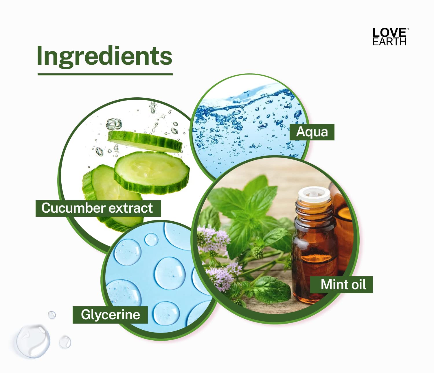 Love Earth Cucumber Mint Face Mist Toner with Cucumber Mint for Acne Defense and Sensitive Skin 100ml – view 5