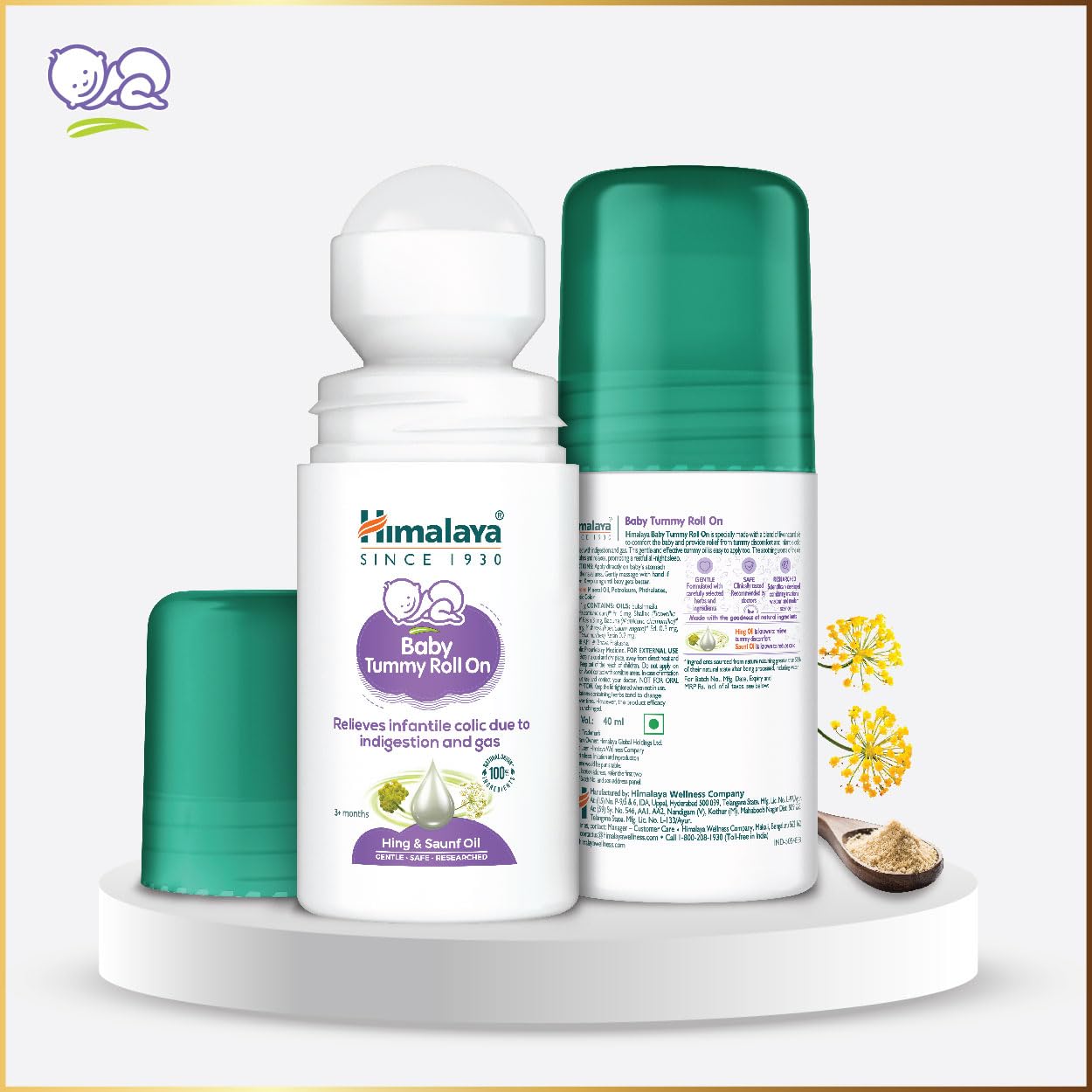 Himalaya Baby Tummy Roll on - 40ml – view 9