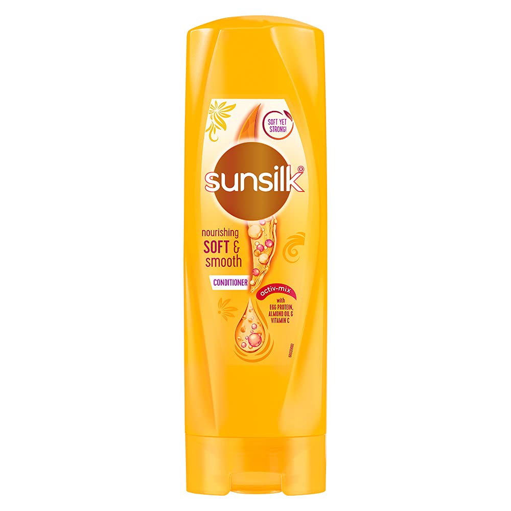 Front-facing Sunsilk smooth conditioner bottle in 180 ml size