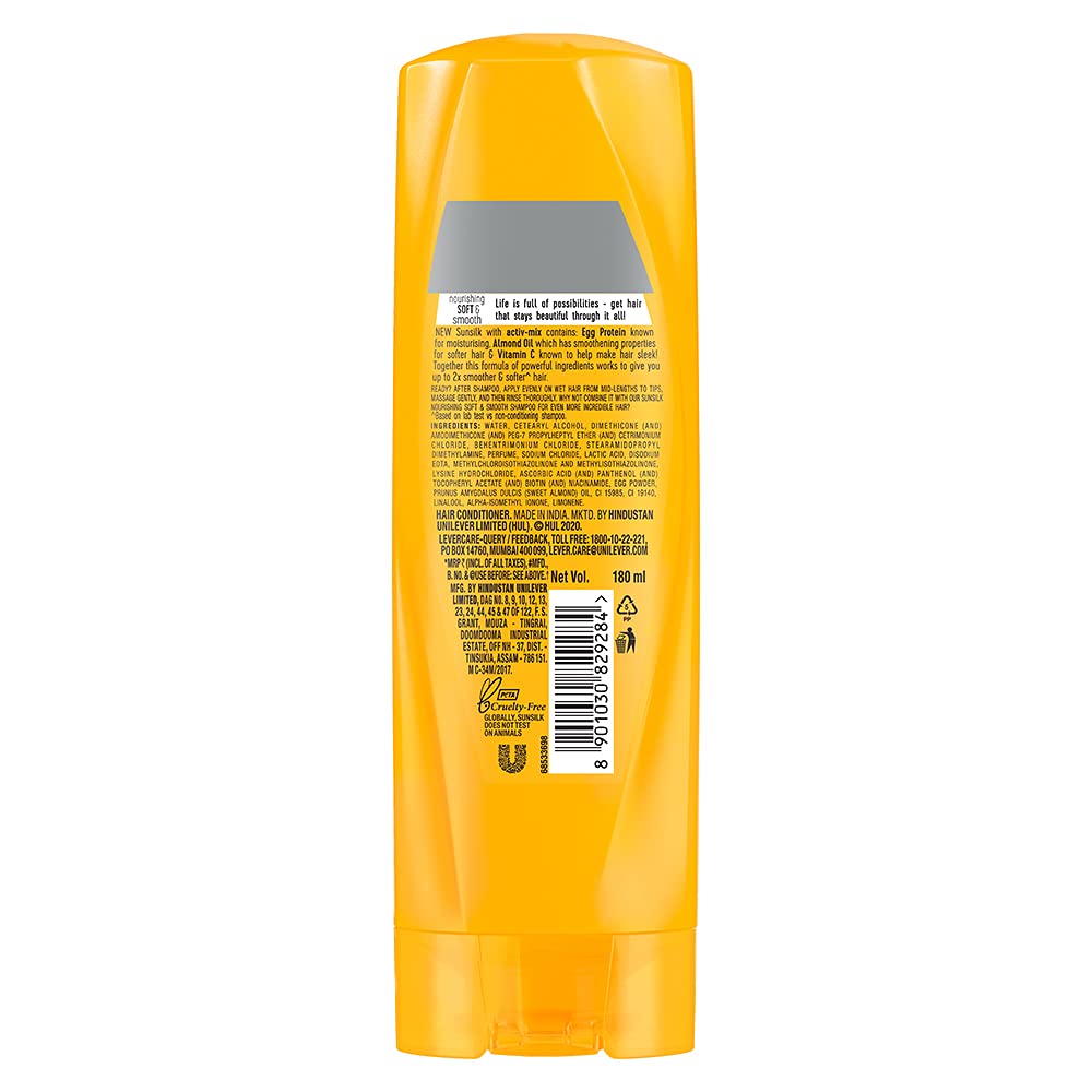 Sunsilk Nourishing Soft & Smooth Conditioner 180 ml – view 2